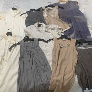 LOT of Brunello Cucinelli tops, skirt and dress (dress is Gunex).